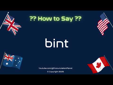 👧🏽💬 How to Pronounce bint? (CORRECTLY) | Pronunciation Planet