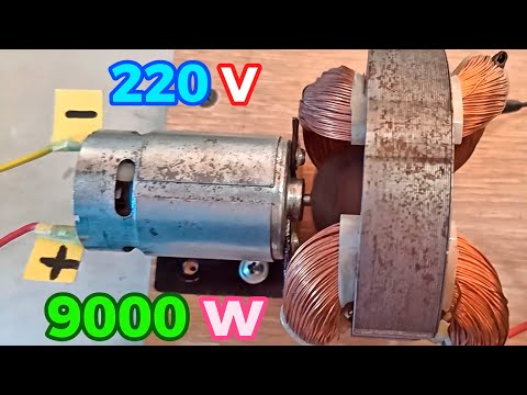 220 v 9000 w Free energy generator\\New generator experiments\\How to do it in the simplest cases?