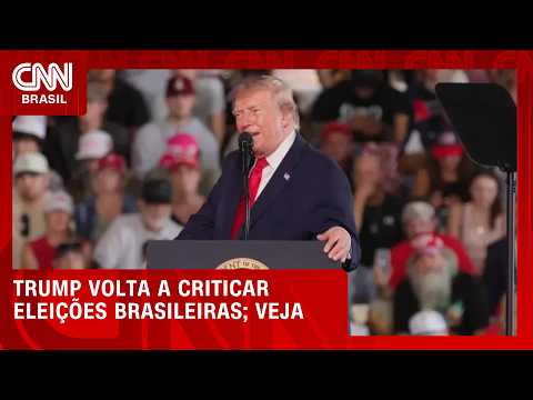 Trump cita Brasil ao alegar “trapaça” de democratas | CNN 360°