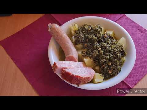 Grünkohl mit Mettwurst und Kartoffeln 🥔
