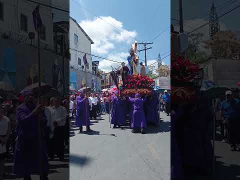 Procesión del Santo Vía Crucis, Semana Santa en Santiago Texacuangos