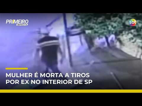 Mulher é assassinada a tiros no interior de SP; ex é suspeito do crime | #PrimeiroImpacto