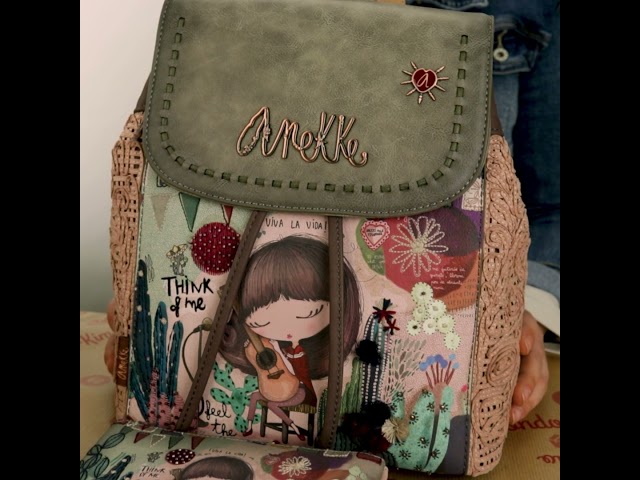 Vídeo relacionado con Anekke - Bolso de Mujer - Bolso en Poliester con 2 Asas de Hombro Convertible en Mochila - Cierre de Cremallera - Accesorios y Complementos Mujer - Medidas 31x33x5 cm
