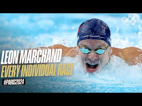 Every Individual Leon Marchand Race at Paris! 🇫🇷 #Paris2024