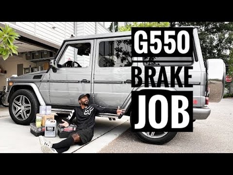 MERCEDES G550 BRAKE JOB DIY!