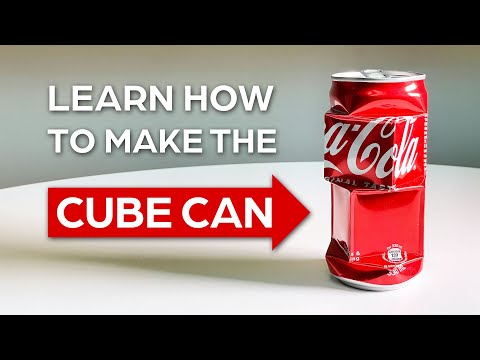 Sculpt Your Own Soda Can Cube Sculpture