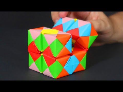 Cómo hacer un Cubo Infinito de papel - Manualidades, Origami