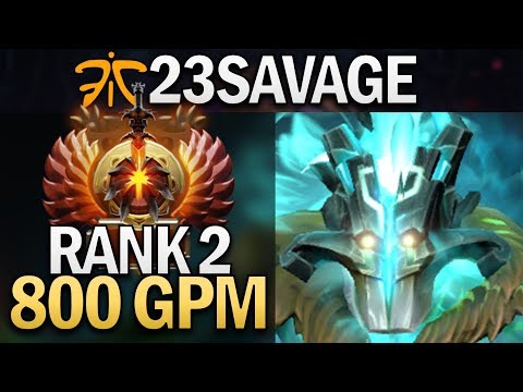AMAZING NEW FNATIC CARRY 23SAVAGE JUGGERNAUT - DOTA 2 PRO GAMEPLAY