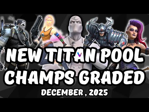 All Champions Graded, Ranked & Tiered - December Titan Crystal Pool - MCoC