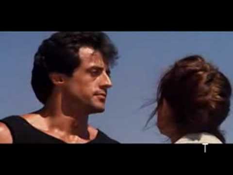 Rocky III- Rocky and Adrian fight on the beach