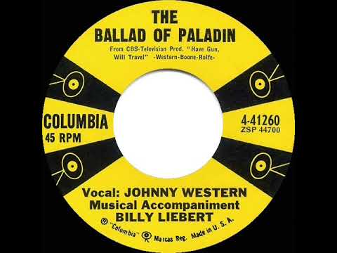 1st RECORDING OF: The Ballad Of Paladin - Johnny Western (1958)
