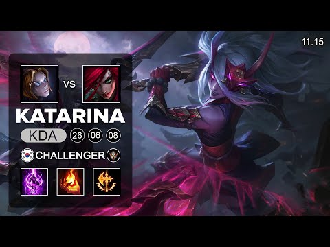 Katarina Mid vs Orianna - KR Challenger Patch 11.15