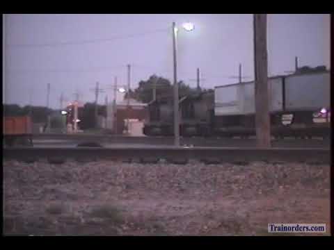 Classic Railroad Series 1216 - WB SP 8357 Departs SSW Herington, KS Yard Summer of 1993.