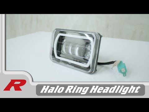 Xtremevision 4" x 6" Headlight with Halo Ring at Raney's