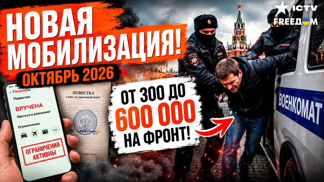 🚨 ЭТОЙ ОСЕНЬЮ! В РФ готовят НОВУЮ МОБИЛИЗАЦИЮ: заберут до 600 000 россиян?