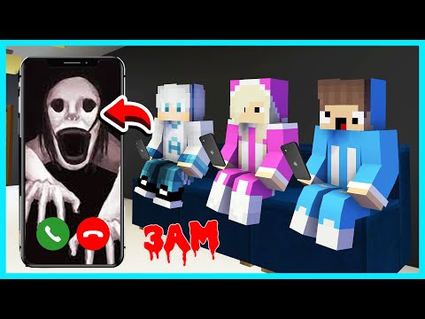 MIPAN & ZUZUZU TELEPON HANTU PETAPETA JAM 3 MALAM DI MINECRAFT SURVIVAL! TERJADI HAL MENGERIKAN!
