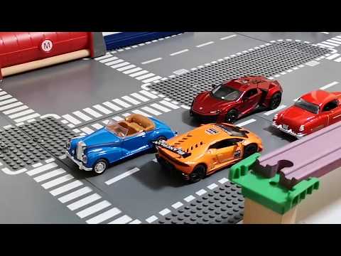 Cars Vs Trains BRIO Wooden Toys, Building Blocks, Thomas Trains,,Videos for Kids, ASMR, No VOICE Video