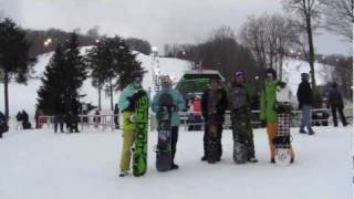 preview picture of video 'Boyne Mountain and Highlands Snowboarding Winter Break 2012'