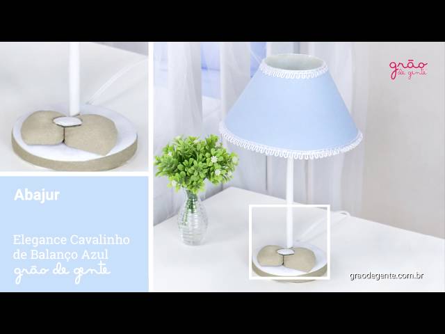 Abajur Elegance Cavalinho de Balanço Azul | Ref: 59457