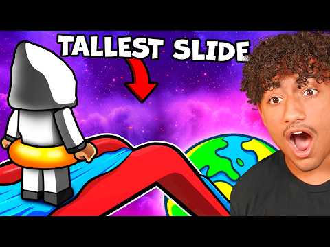 RoBros Survive The TALLEST SLIDE in Roblox!
