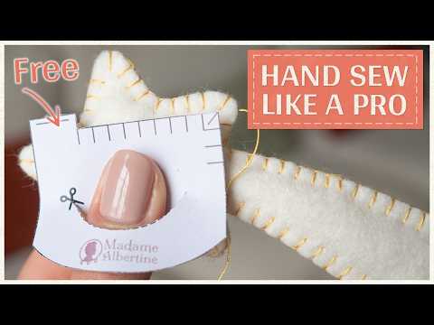 How to Hand Sew | Blanket Stitch Tutorial for Beginners