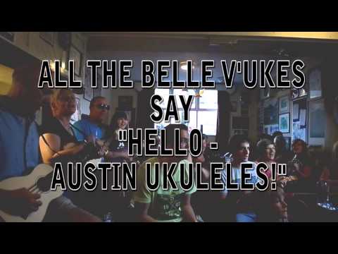The Belle V'Ukes - Folsom Prison/Pinball Wizard/Donald - video response to Austin Ukulele Society