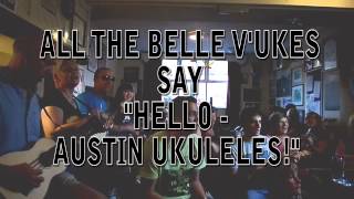 The Belle V'Ukes - Folsom Prison/Pinball Wizard/Donald - video response to Austin Ukulele Society