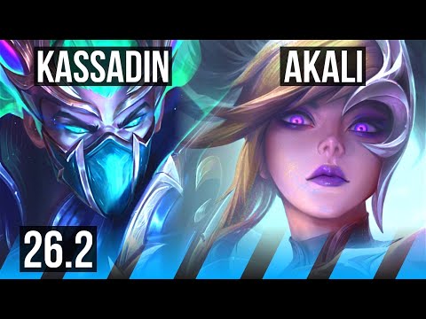 KASSADIN vs AKALI (MID) | EUNE Challenger | 26.2