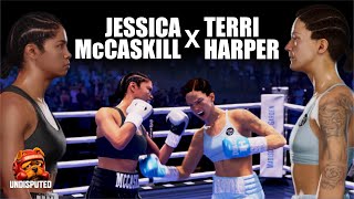 ボクシングゲーム UNDISPUTED ジェシカ・マッキャスキル vs テリー・ハーパー