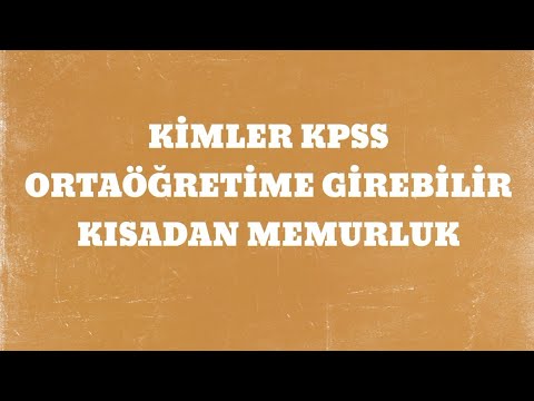 Lise mezunuysan ve kısadan memurluk hayalin varsa bu videoya bakmalısın| KPSS ORTAÖĞRETİM #kpss2026