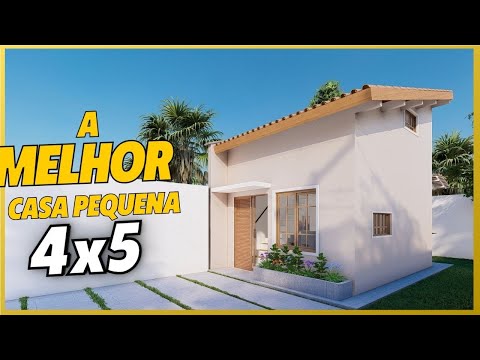 4X5 Casa Pequena Tipo Loft | 🏠Casa de Baixo Custo