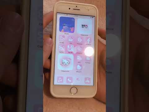 iPhone 6s ♡ Aesthetic home screen customization ☁️ #shorts