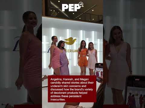 Megan Young, Angelina Cruz, Hannah Pangilinan in Dove event PEP Goes To