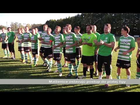 Dynamo Malženice oslavuje postup do piatej ligy