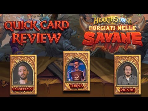 QUICK CARD REVIEW CON LATTOSIO E PIGNAS! - 30 SECONDI A TESTA PER OGNI CARTA! | Hearthstone ITA