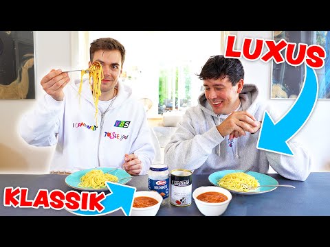 LUXUS Fertigessen vs. KLASSIKER mit @CrispyRob 🍝🤤