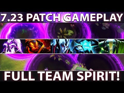 FIRST TIME EVER! All Spirits united in ONE Team - Smells Like Team Spirit with Void Spirit 7.23 Dota