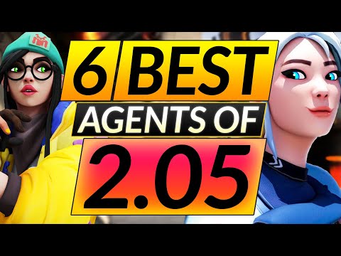 6 BEST AGENTS of the NEW 2.05 PATCH - MAIN These Picks and RANK UP NOW - Valorant Guide