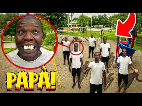 MY DAD CAPTURED his CREEPY CLONE in the PARK...😱