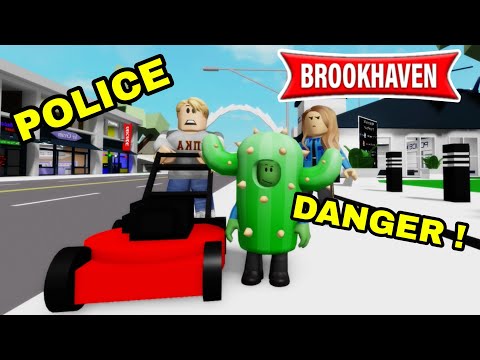 LE CACTUS DEVIENT UN POLICIER FOU ET BIZARRE ! BROOKHAVEN RP - ROBLOX