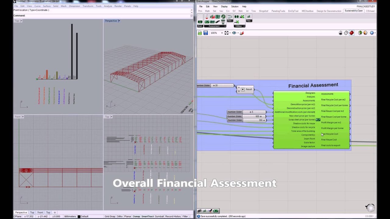 Design for Deconstruction plugin for Grasshopper