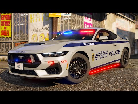 GTA 5 LSPDFR | Stolen F-150 Pursuit | Virginia State Police | Ultra GTA 5 Graphics