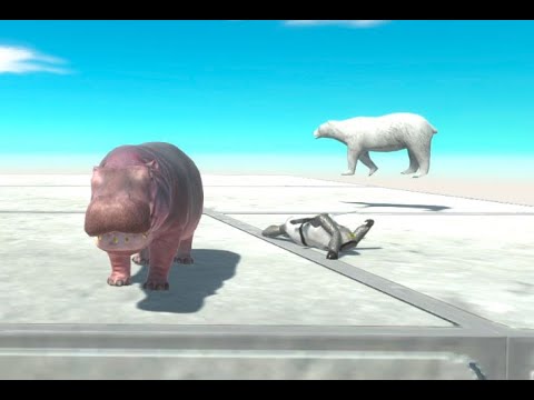 HIPPO & POLAR BEAR vs EVERY UNIT   Animal Revolt Battle Simulator
