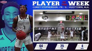 HIGHLIGHTS: MACCC Men's Basketball Week 2 Player of the Week Corey Stephenson