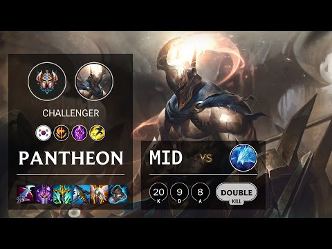 Pantheon Mid vs Anivia - KR Challenger Patch 11.18