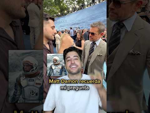 ¿Matt Damon se acordó de mi pregunta?