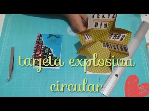tarjeta explosiva circular