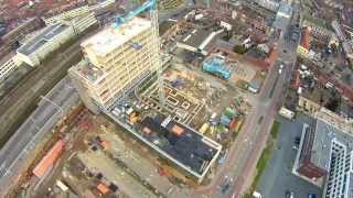 preview picture of video 'Stadskantoor Venlo in aanbouw - Yuneec Q500 drone'
