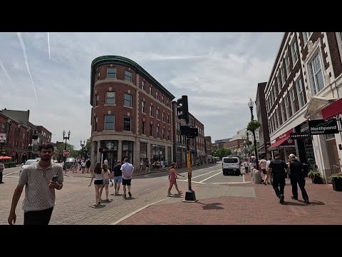 ⁴ᴷ⁶⁰ Walking Cambridge, MA: Harvard Square neighborhood tour