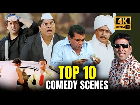 Top 10 Comedy Scenes - राजपाल यादव, परेश रावल, जॉनी लीवर के कॉमेडी सीन्स - New Year Special 2024